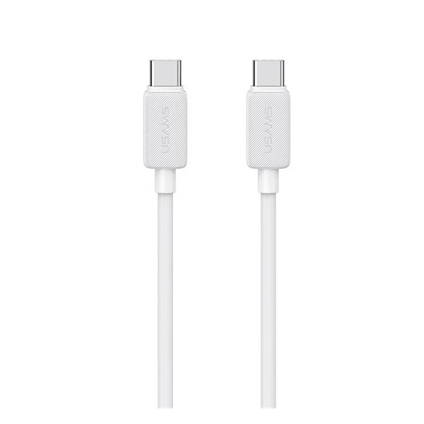 Kabel Usams USB typ C - USB typ C 1 m bílý