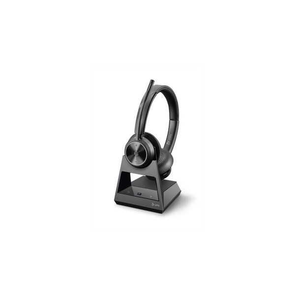 POLY SAVI 7300 Слушалки Безжичен Портативен Офис/Център за обаждания Черен