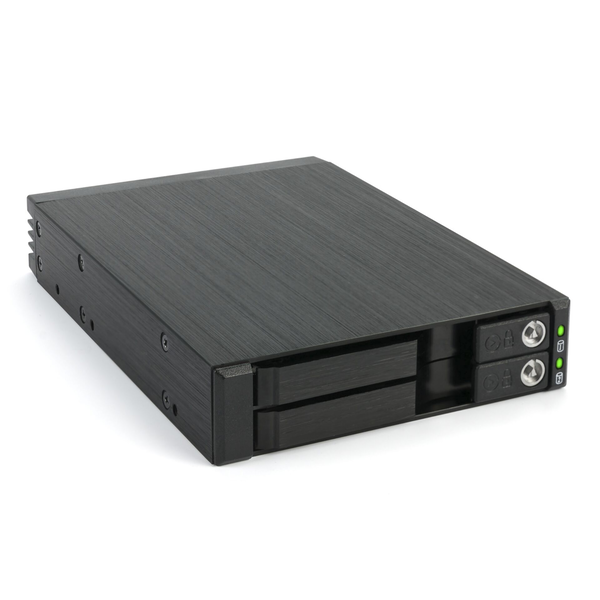 Fantec MR-25DUAL 2.5" -> 3.5" Mobile Rack (SATA / SAS)