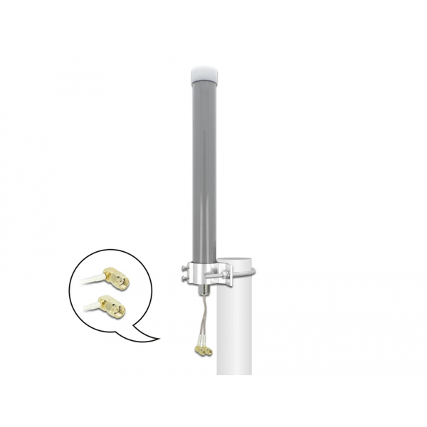 DELOCK Multiband LTE WLAN 2,4 GHz Antenne 1 x SMA Stecker 1