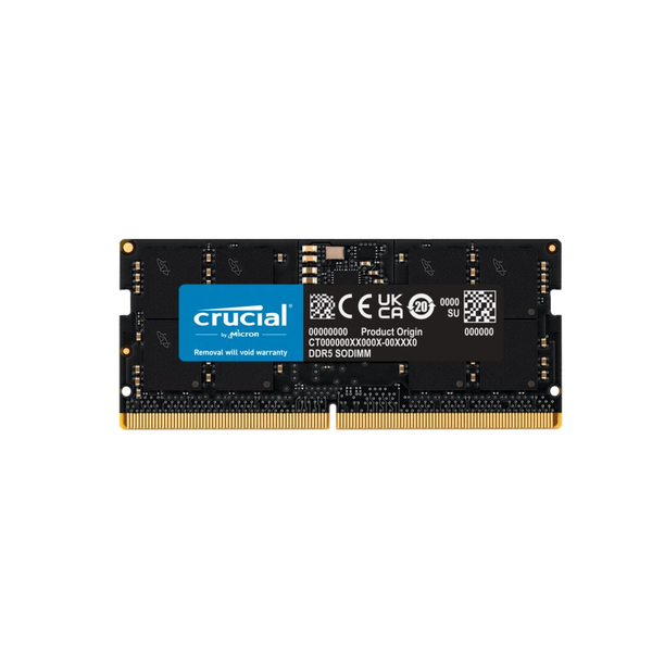 16GB 4800MHz DDR5 notebook RAM Crucial CL40 (CT16G48C40S5)