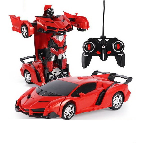  LeanToys Auto Robot 2w1 Pilot R/C Światło Dźwięk Drift Czerwony
