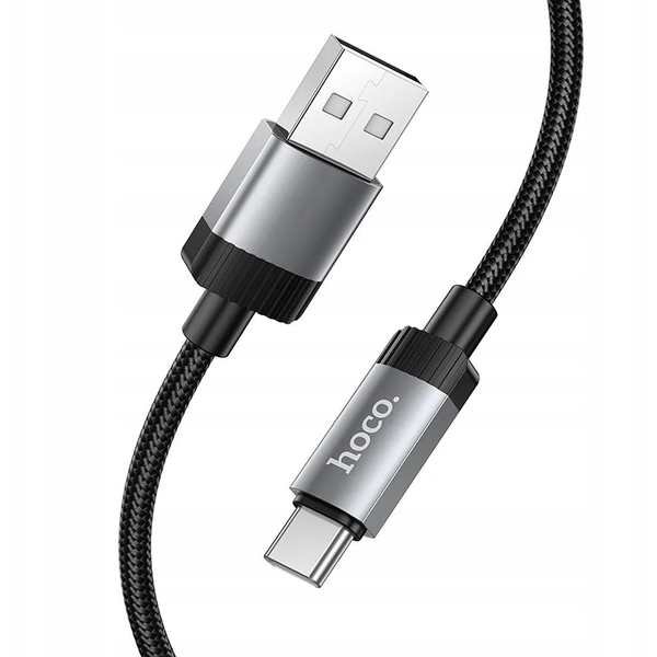 USB A na USB C kábel Hoco 3A 1 m X117 čierny