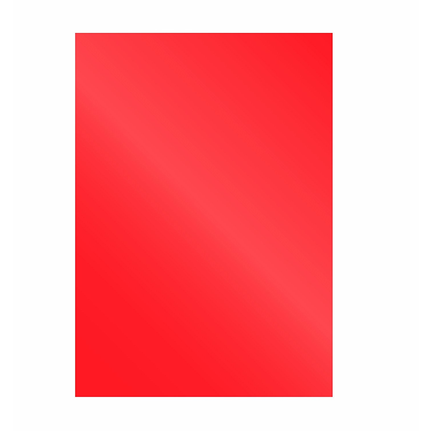 Fellowes Chromolux A4 spirálmappa hátlap - Piros (100 db / csomag) (5378303)