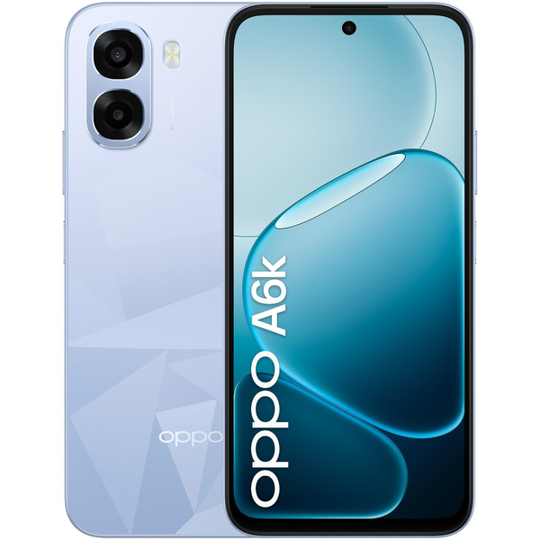 OPPO A6k 17,1 cm (6.75") Dual SIM Android 15 4G USB Type-C 4 GB 256 GB 6100 mAh Blå