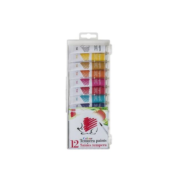 Темперни бои Ico Arici, 12 мл, 12 цвята