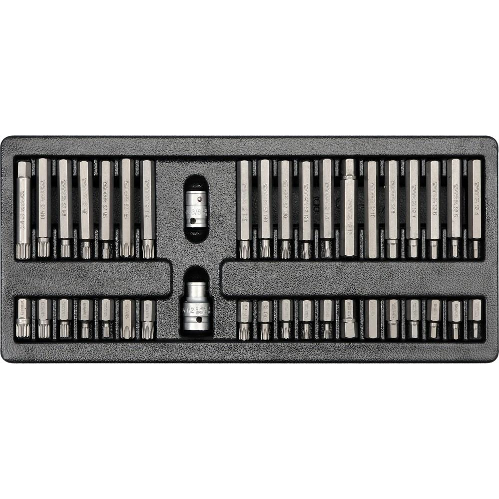 YATO fiókbetét - csavarozó fejek, 40 db (5906083955389)