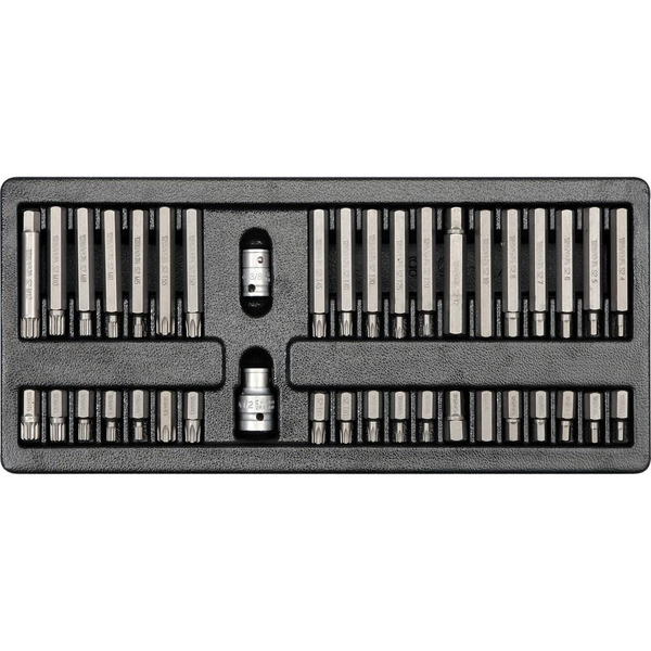 YATO fiókbetét - csavarozó fejek, 40 db