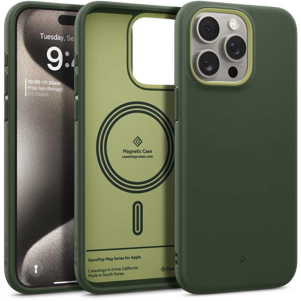 Spigen Caseology Nano Pop iPhone 15 Pro Max MagSafe avo green tok (ACS06619)