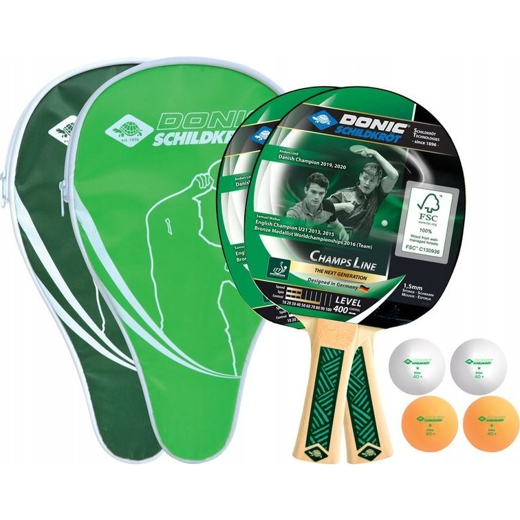 Ping-pong szett Donic Champs 400 Cover (788498)