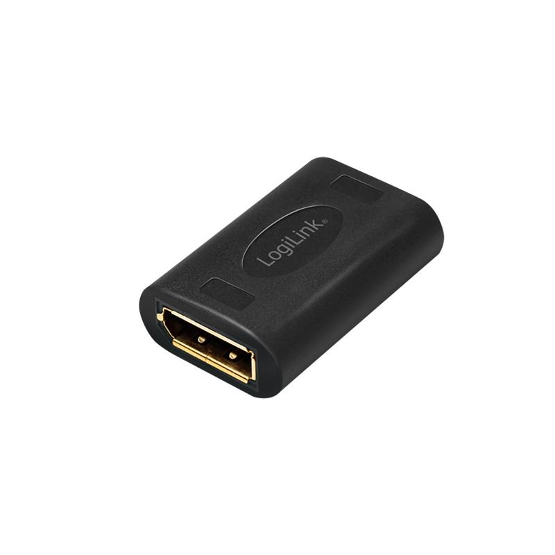 Logilink DisplayPort adapter DP/F UHD 8K/60 Hz fekete (CV0145) (CV0145)