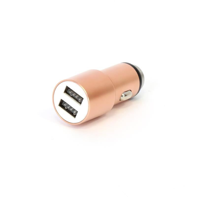 OMEGA 2xUSB-A autós töltő RoseGold (OUCC2MRG) (OUCC2MRG)