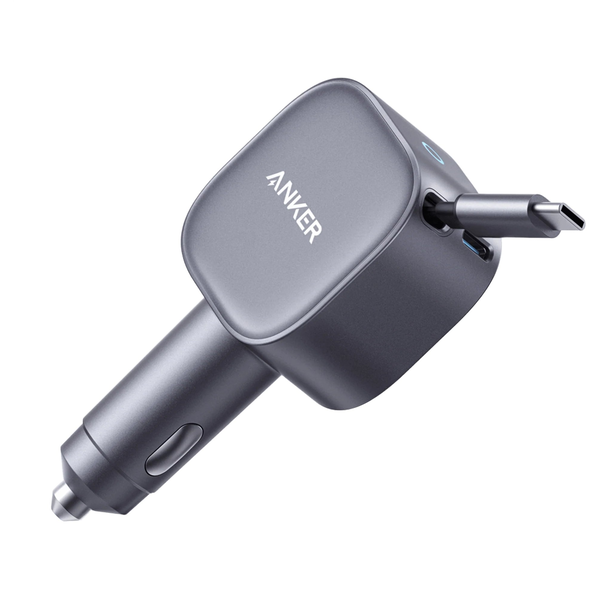 Ładowarka Anker Anker Nano Car Charger (75W, USB-C Port, Built-In Retractable USB-C Cable)