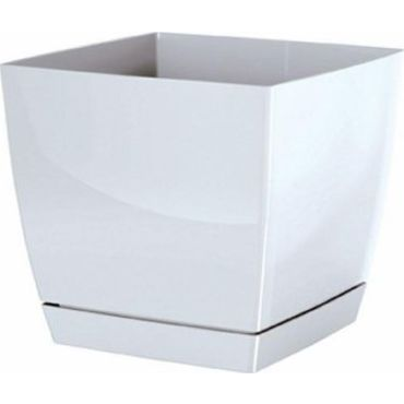 Virágcserép 210x210x192 Mm Fehér COUBI Prosperplast DUKP210-S449 (DUKP210-S450 )