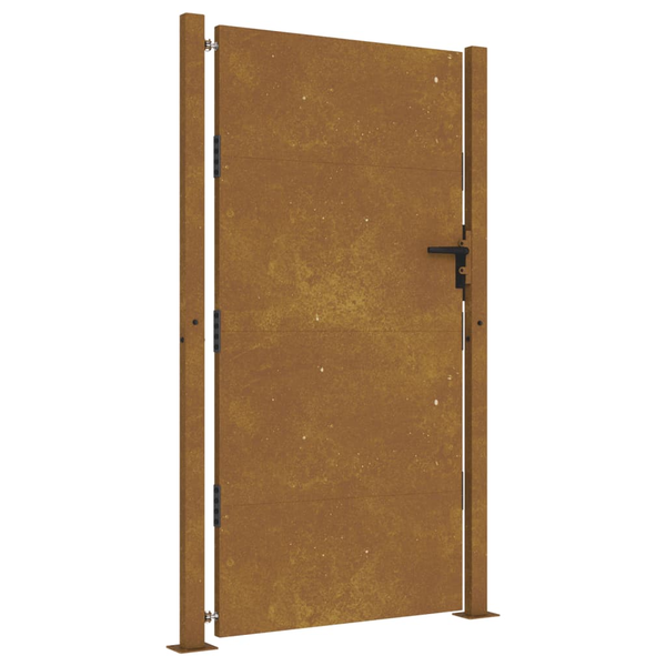 corten acél kerti kapu 105 x 180 cm