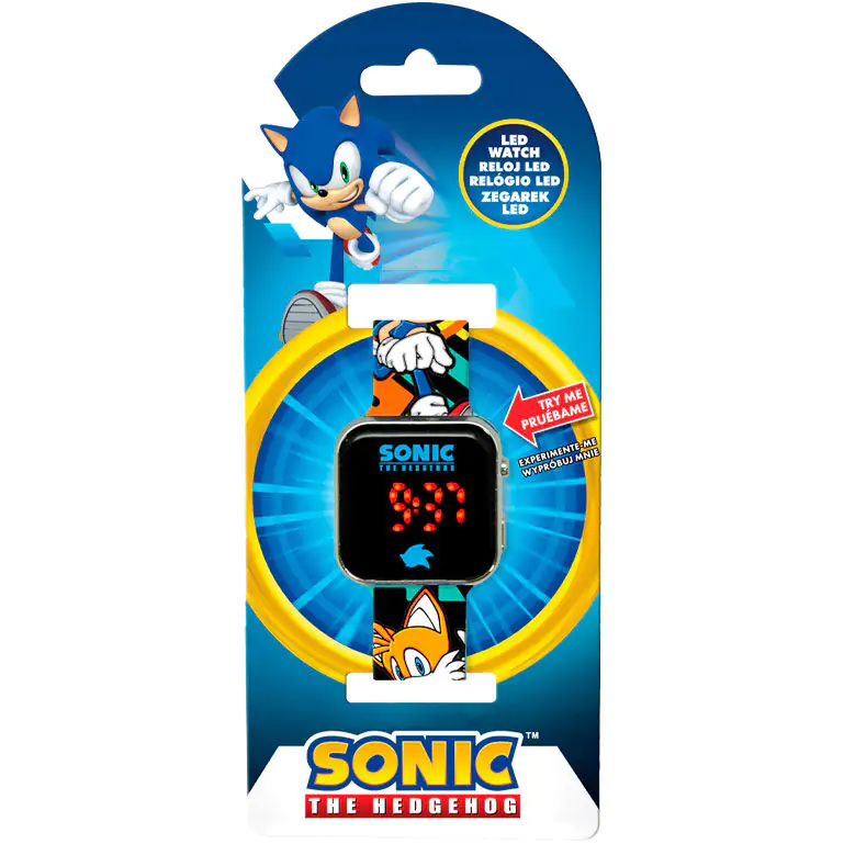 Kids Licensing LED kijelzős gyermek karóra - Sonic a sündisznó (SNC4228M)