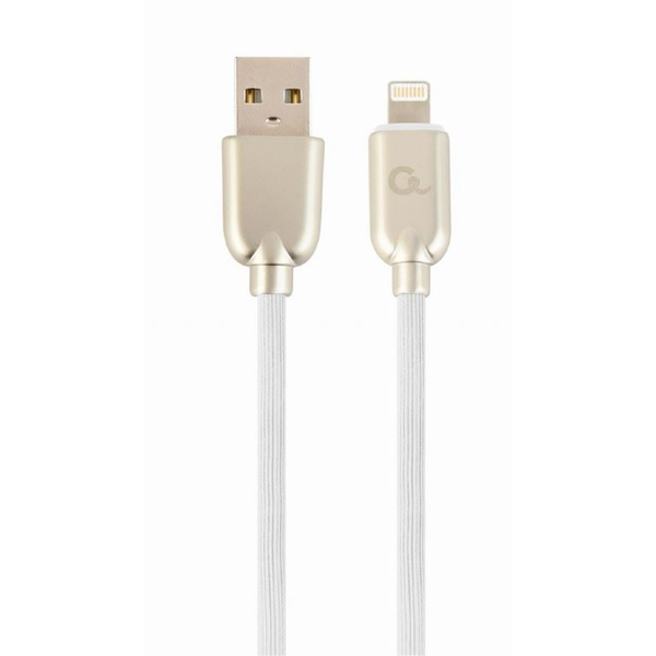 Gembird Lightning - USB-A adat- és töltőkábel 2m fehér-aranyszínű (CC-USB2R-AMLM-2M-W)