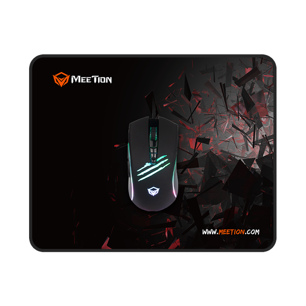 Meetion C011 USB Gaming Egér + Egérpad - Fekete