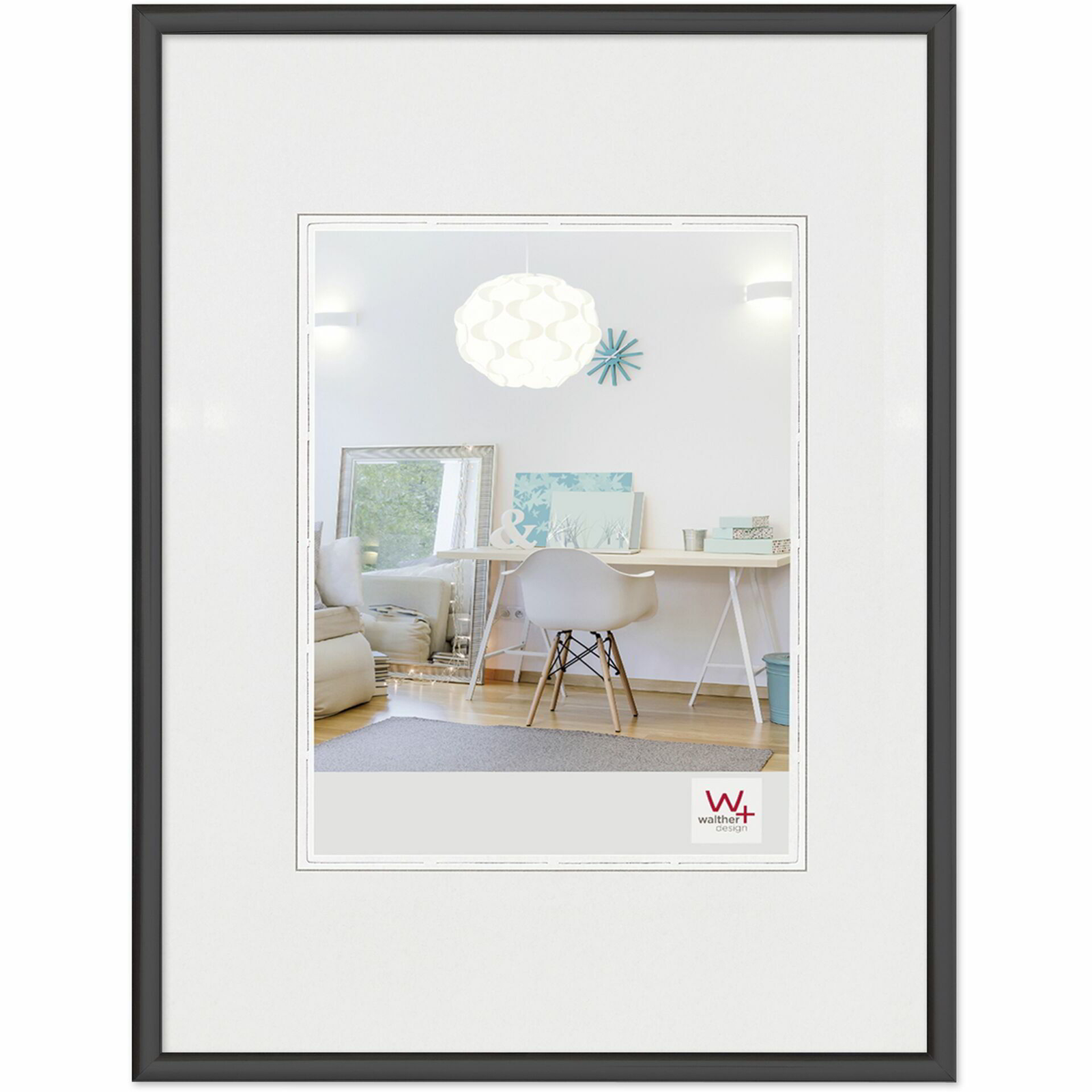 Walther KV824B New Lifestyle 19x25 Képkeret - Fekete (KV824B)