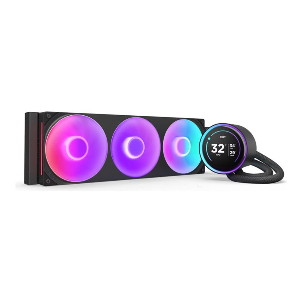 NZXT Kraken Elite 360 RGB V2 Vízhűtés 360mm LCD Kijelzővel (RL-KR36E-B2)