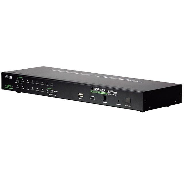 ATEN CS1716I-AT-G KVM Switch Stativ-montering Sort