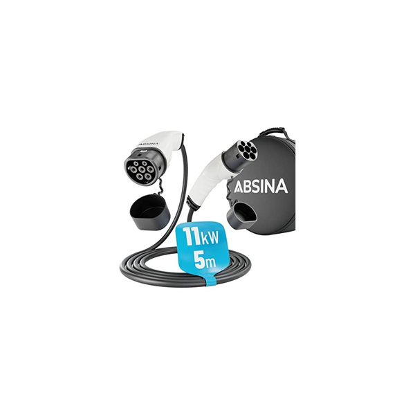 Absina 11kW, 16A, 3 fázisú, 5m elektromos autó töltőkábel (52-231-1001)
