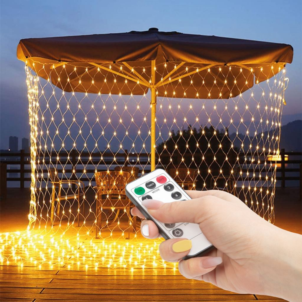 Family LED-es fényháló 100 db melegfehér LED 3 x 2 m távirányítós (58909A) (58909A)