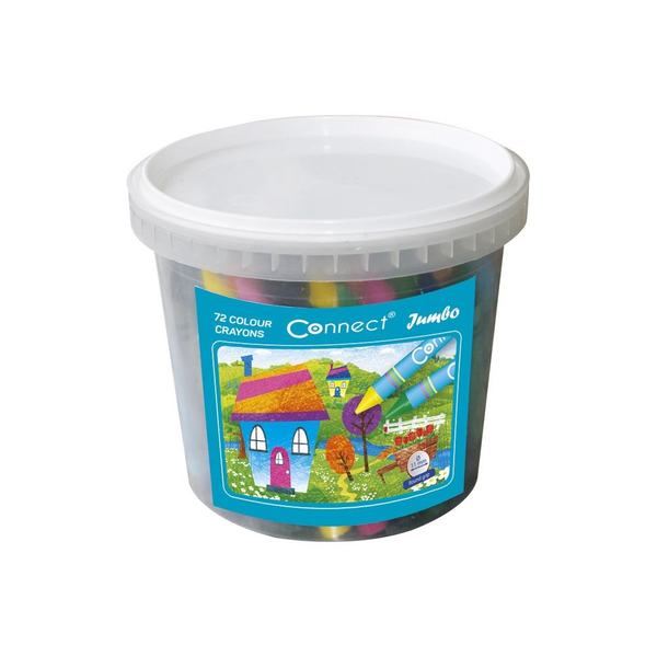 Connect zsírkréta vödörben 72db (34397)