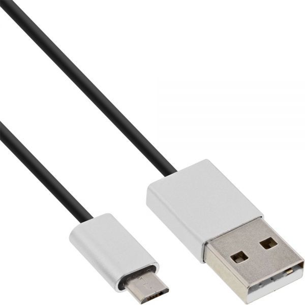 InLine 31710I USB кабел USB 2.0 1 м USB A Micro-USB B Черен