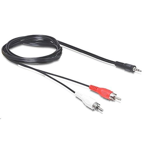 DELOCK Audiokabel 3,5mm stereo -> 2x Cinch St/St 5.00m