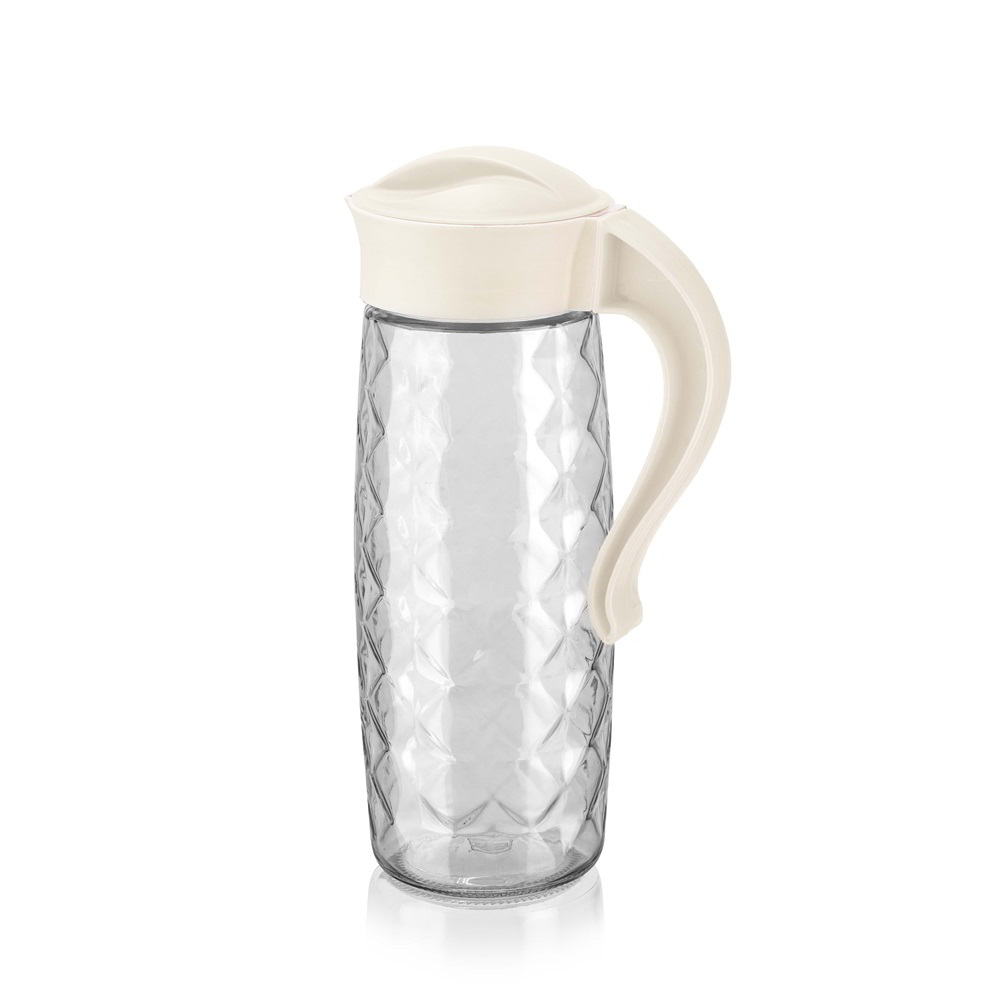 Iris C-00315 Domi Crystal Üveg kancsó 1,6L - Fekete / elefántcsont (C-00315)