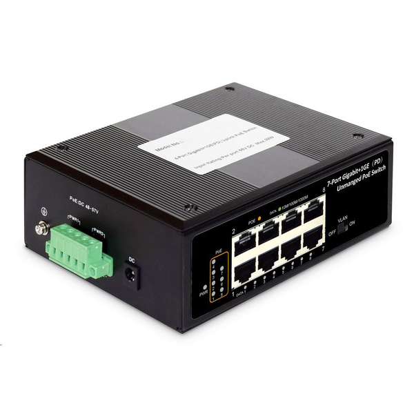 Digitus 7 portos Gigabit PoE+ Switch (DN-651113)