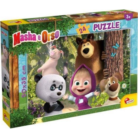Mása és a medve barátai 24db-os puzzle 50x35cm - Lisciani (452712)