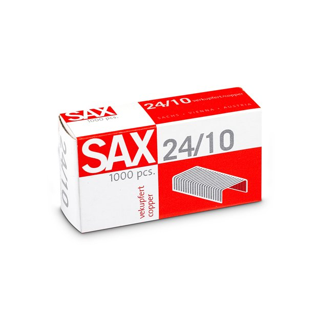 Sax 24/10 Réz Tűzőkapocs (1000 db) (7330003000)