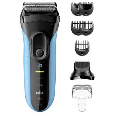 BRAUN Series 3 3010BT elektromos borotva fekete/kék Wet&Dry 8700216735483