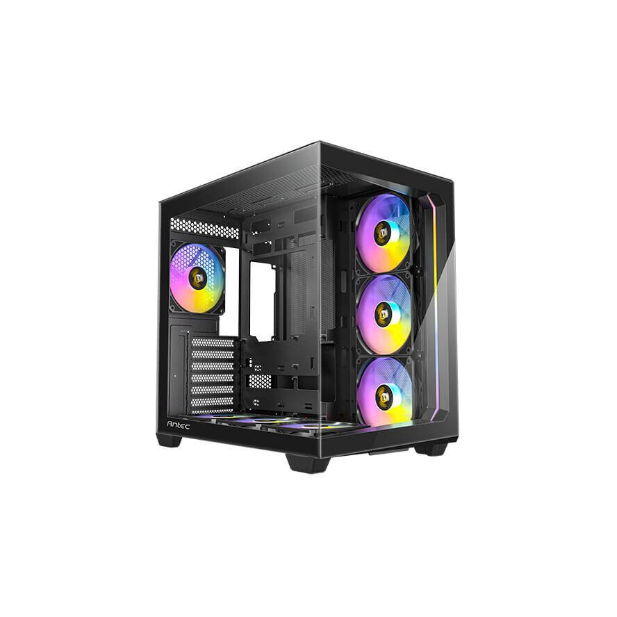 Antec C5 számítógépház - ARGB, edzett üveg, 7db ARGB PWM ventilátorral, fekete (0-761345-10033-5)