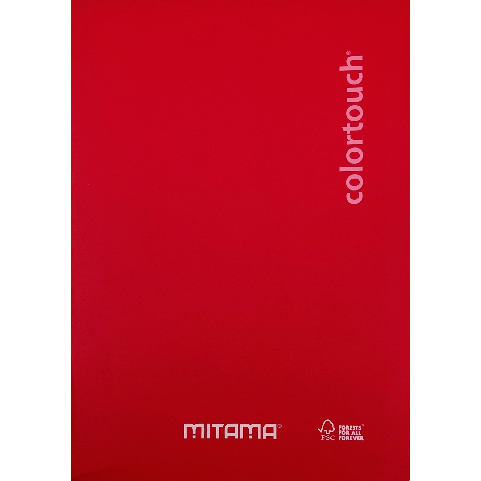 MITAMA A4, vonalas, margós, 40+2 lapos, piros (62010-90239)