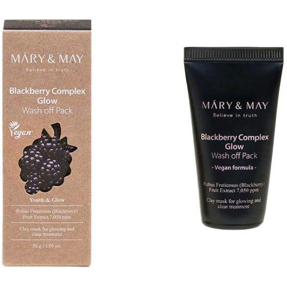 MARY &amp; MAY Blackberry Complex Glow Wash Off Pack 30 g