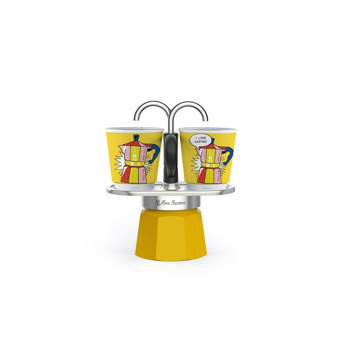 Bialetti mini Express Lichtenstein 2 személyes kávéfőző szett sárga (1405/MR) (1405/MR)