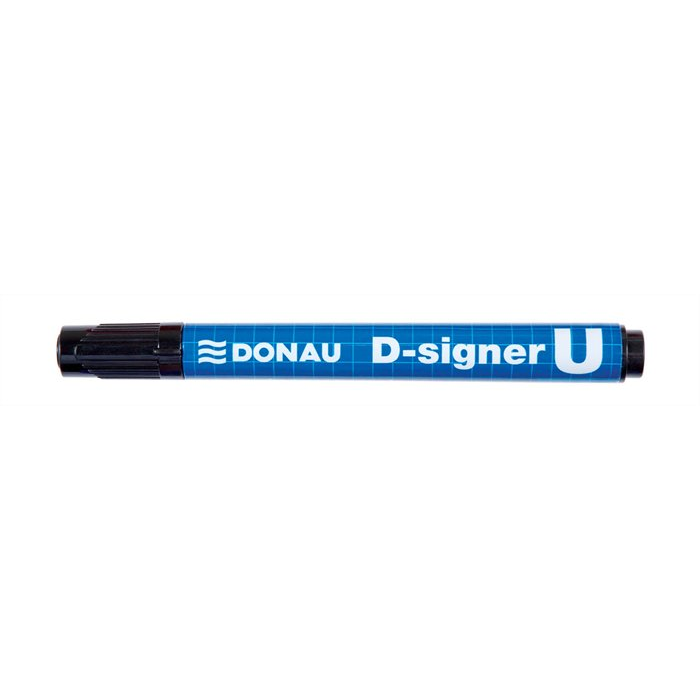 Donau D-signer U 2-4mm Alkoholos marker - kúpos - Fekete (7371001-01PL)