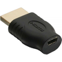 InLine 17690A csatlakozó átlakító HDMI A male HDMI D Fekete