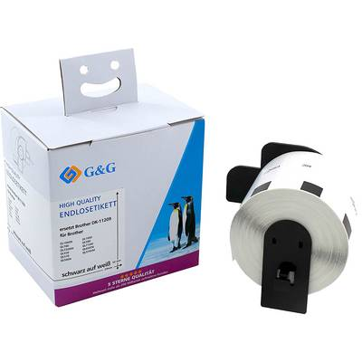 G&G Etikettek 62 x 29 mm Termodirekt papír Fehér 800 db Véglegesen tapadó ET-B-G-11209 Cím etikett (RL-B-D11209T-BK/WT-62MM29MM)