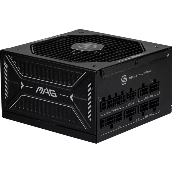 MSI MAG A850GLS PCIE5 enhed til strømforsyning 850 W 24-pin ATX ATX Sort