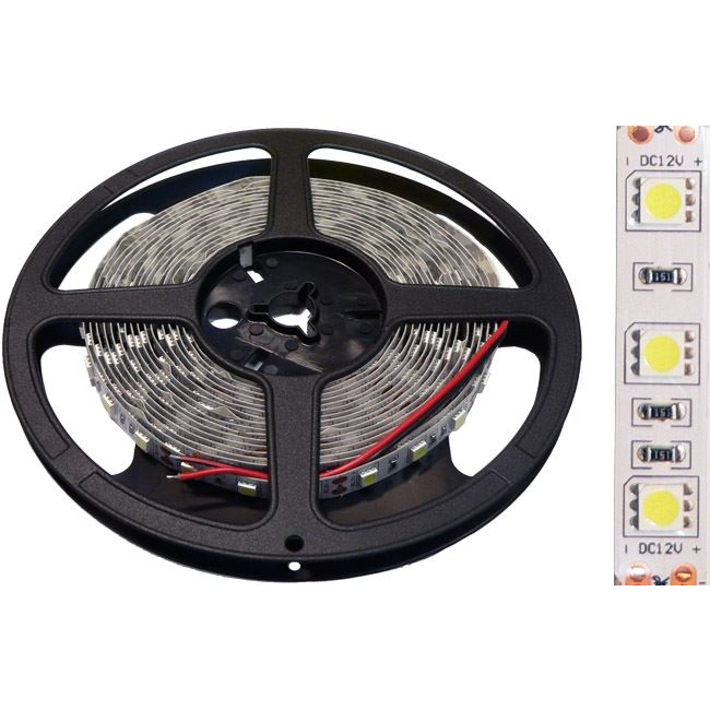 Sunwor 5050-60D W Erős Fényű LED szalag 5 m hideg fehér (114428) (su 114428)