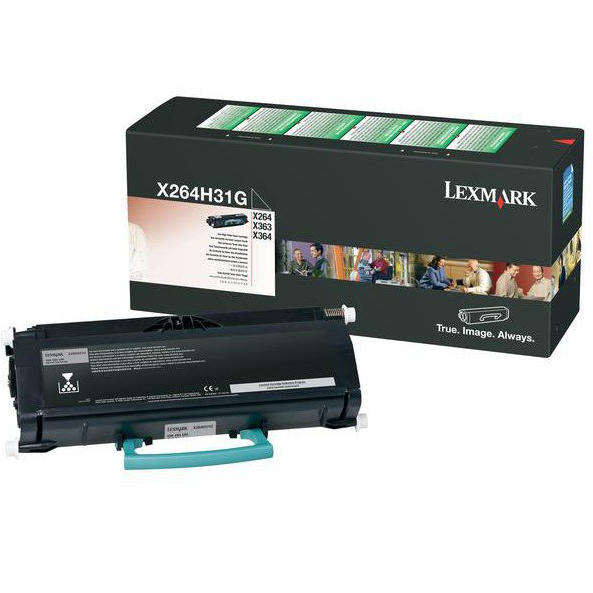 Lexmark X264H31G toner 1 kusov Originál Čierna (X264H31G)