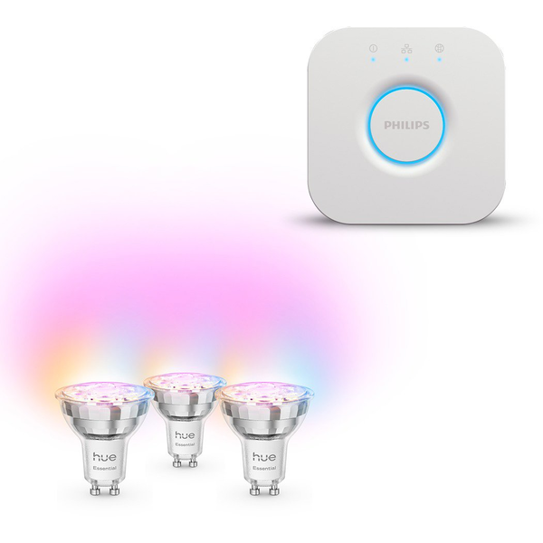 Philips Hue Bridge 2.0, Apple Homekit-kompatibilis + Philips Hue Essential White and Color Ambiance