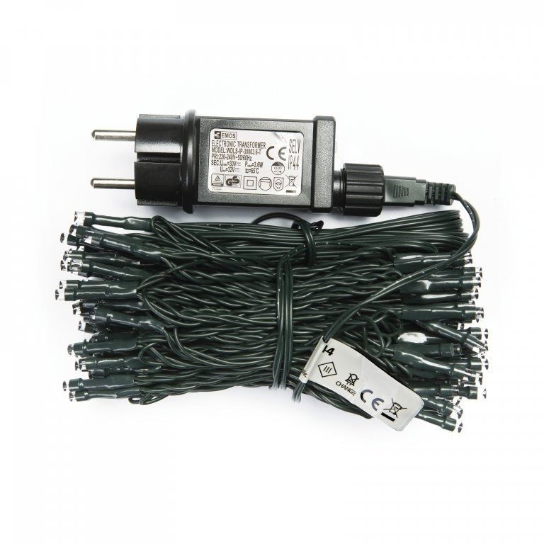 LAALU LED fényfüzér - hidegfehér, 12 m (LAU-0641)