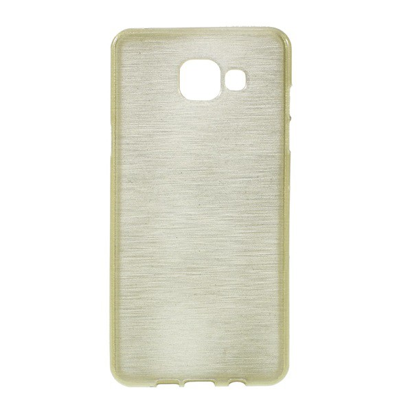 Szilikon telefonvédő (szálcsiszolt minta) ARANY [Samsung Galaxy A5 (2016) SM-A510F] (5996457618378)