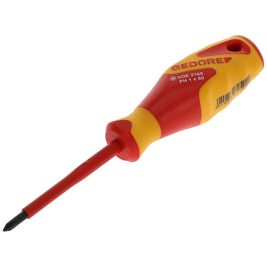 Gedore VDE 2160 1612115 kereszthornyú csavarhúzó PH 1, 80 mm (1612115)