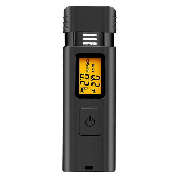 Alcohol tester, LCD display, black